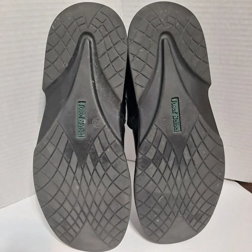 Josef Seibel Men’s Black Leather Strappy Walking Fishermans Sandals  EU 43 - Picture 9 of 10